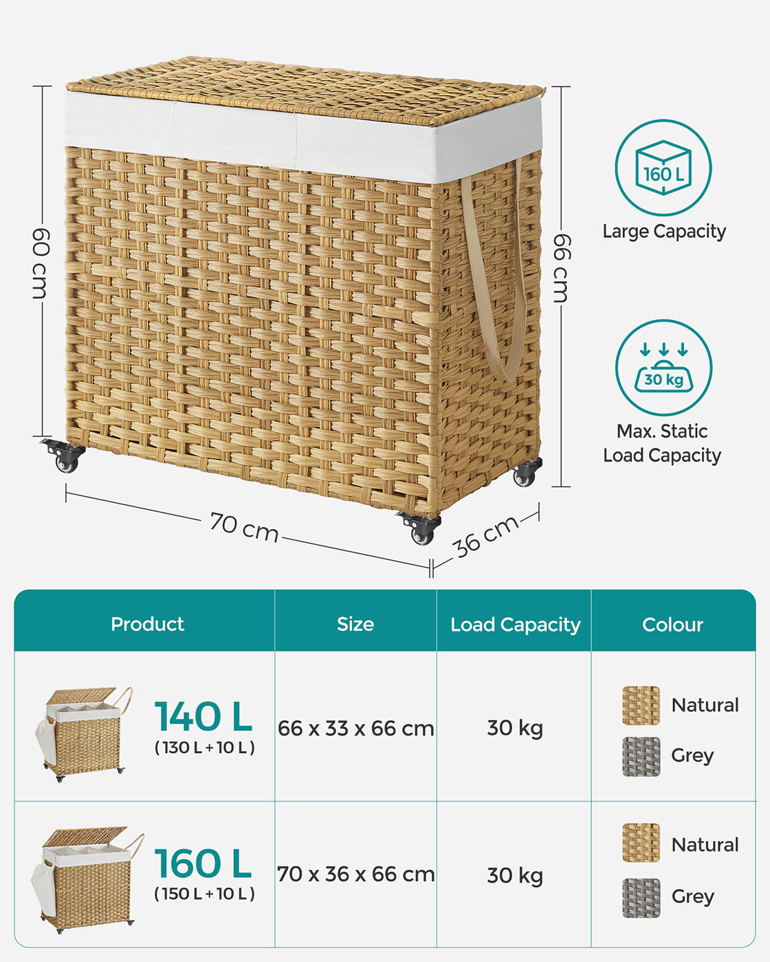 Laundry Hamper with Removable Bag - image 28