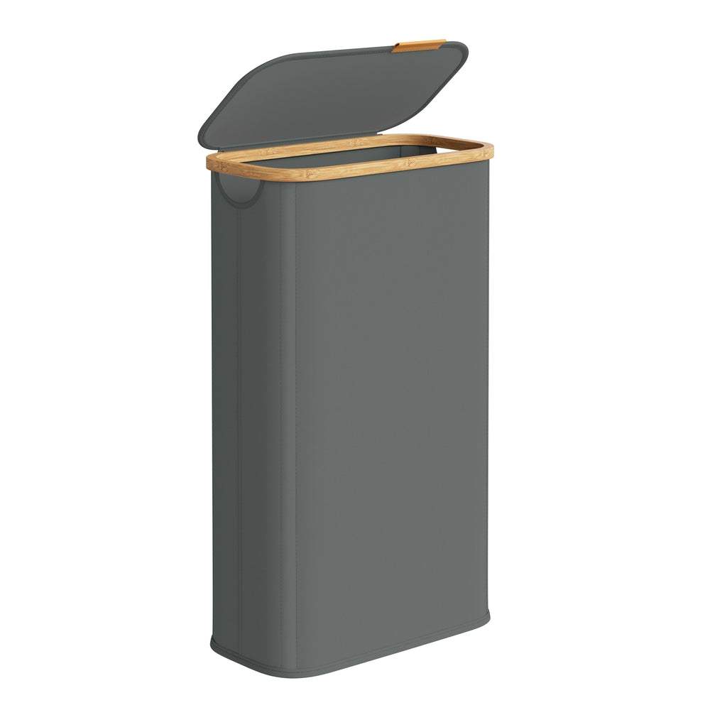 Laundry Hamper with Lid 26.4 Gal. (100 L) 42 x 32 x 70.5 cm Ink Black - image 25