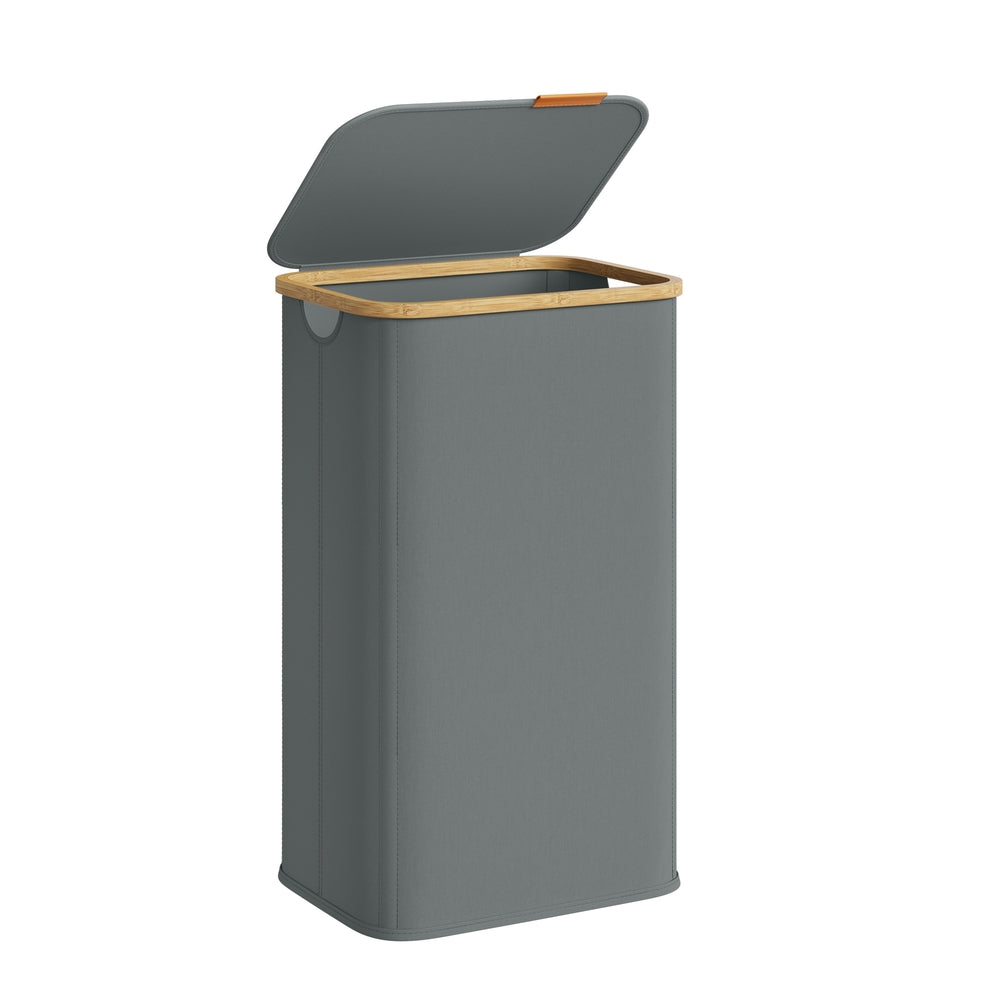 Laundry Hamper with Lid 26.4 Gal. (100 L) 42 x 32 x 70.5 cm Ink Black - image 7