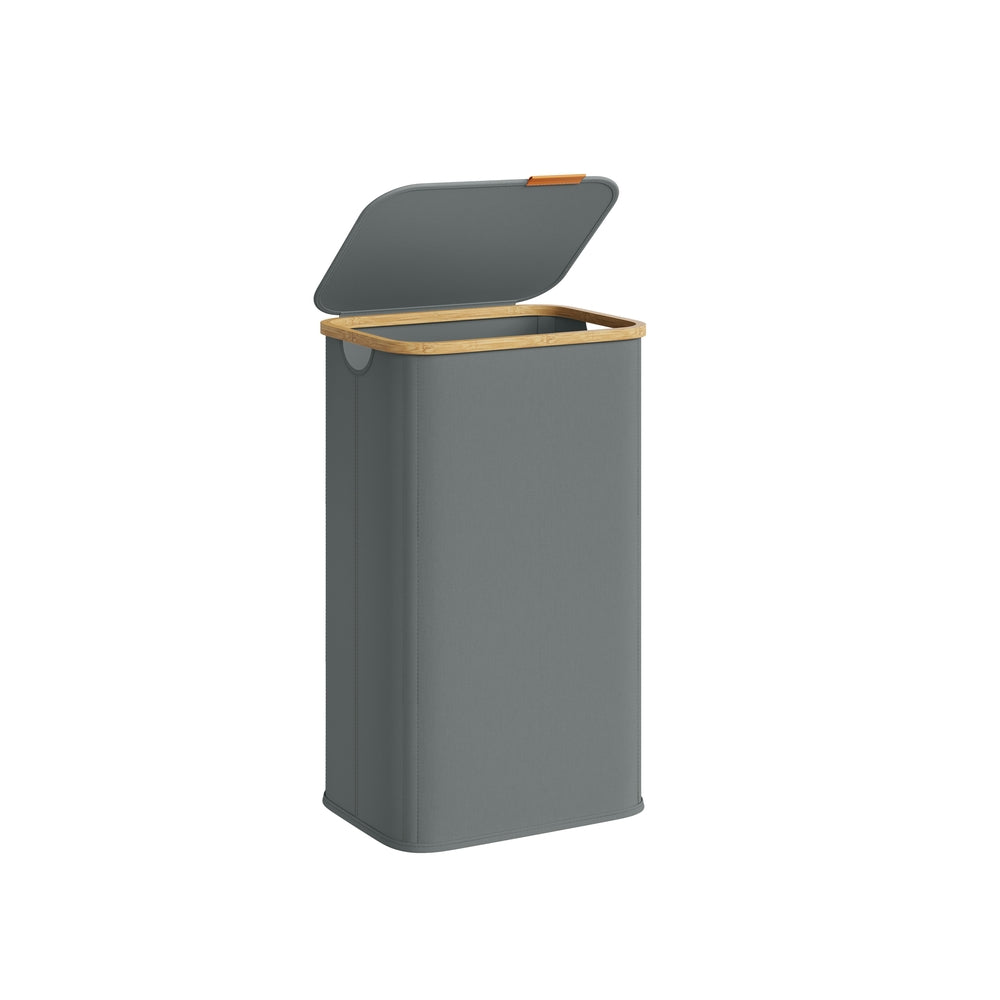 Laundry Hamper with Lid 26.4 Gal. (100 L) 42 x 32 x 70.5 cm Ink Black - image 8