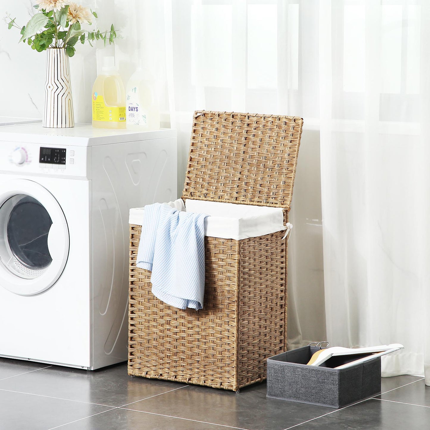 Handwoven Laundry Basket - image 5