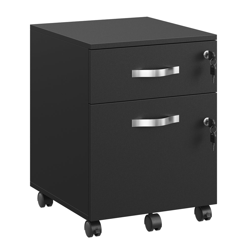 Lockable File Cabinet, Filing Pedestal with 2 Drawers - image 1