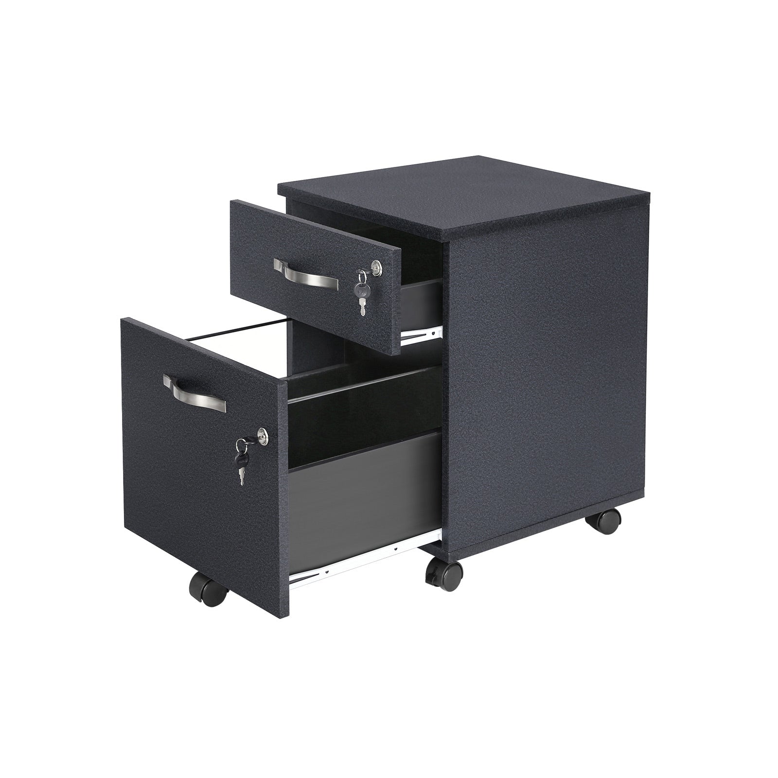 Lockable File Cabinet, Filing Pedestal with 2 Drawers - image 3