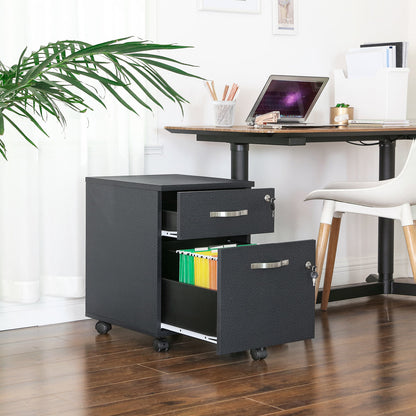 Lockable File Cabinet, Filing Pedestal with 2 Drawers - image 5