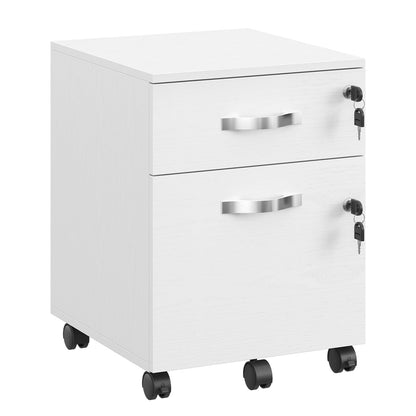 Lockable File Cabinet, Filing Pedestal with 2 Drawers - image 8