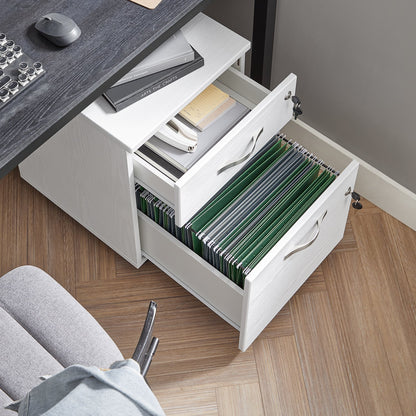 Lockable File Cabinet, Filing Pedestal with 2 Drawers - image 15