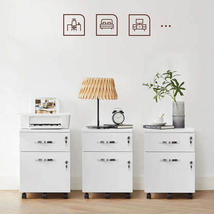 Lockable File Cabinet, Filing Pedestal with 2 Drawers - image 16