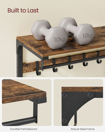Wall Mounted Coat Rack with 10 Hooks - image 33