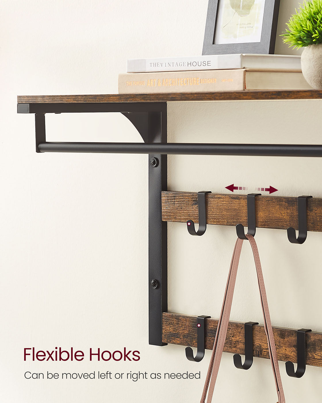 Wall Mounted Coat Rack with 10 Hooks - image 35
