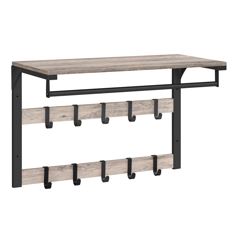 Wall Mounted Coat Rack with 10 Hooks - image 19