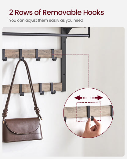 Wall Mounted Coat Rack with 10 Hooks - image 23
