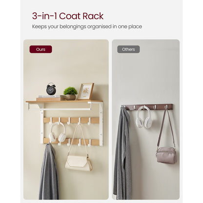 Wall Mounted Coat Rack with 10 Hooks - image 6