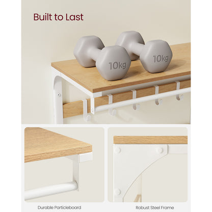 Wall Mounted Coat Rack with 10 Hooks - image 7