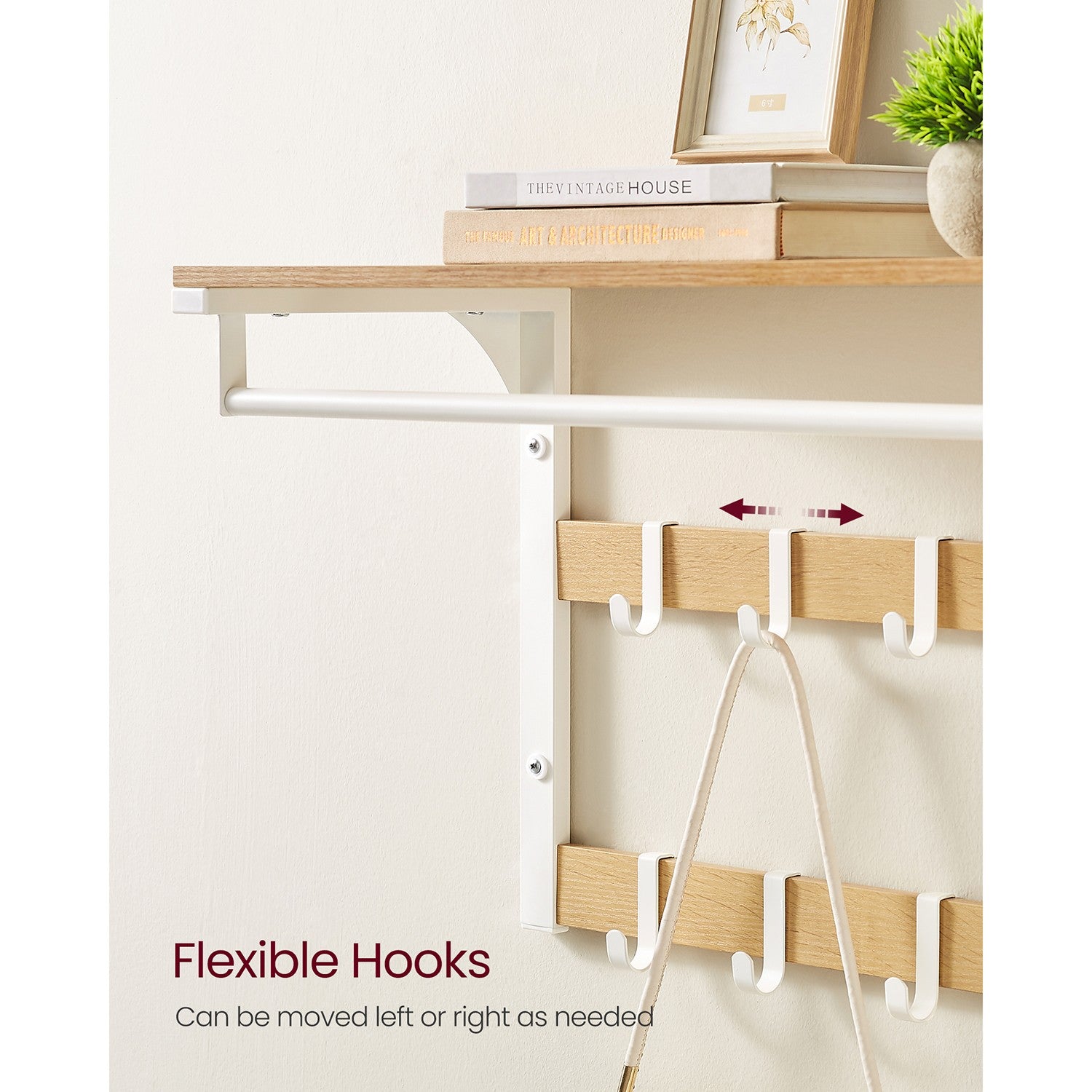 Wall Mounted Coat Rack with 10 Hooks - image 9