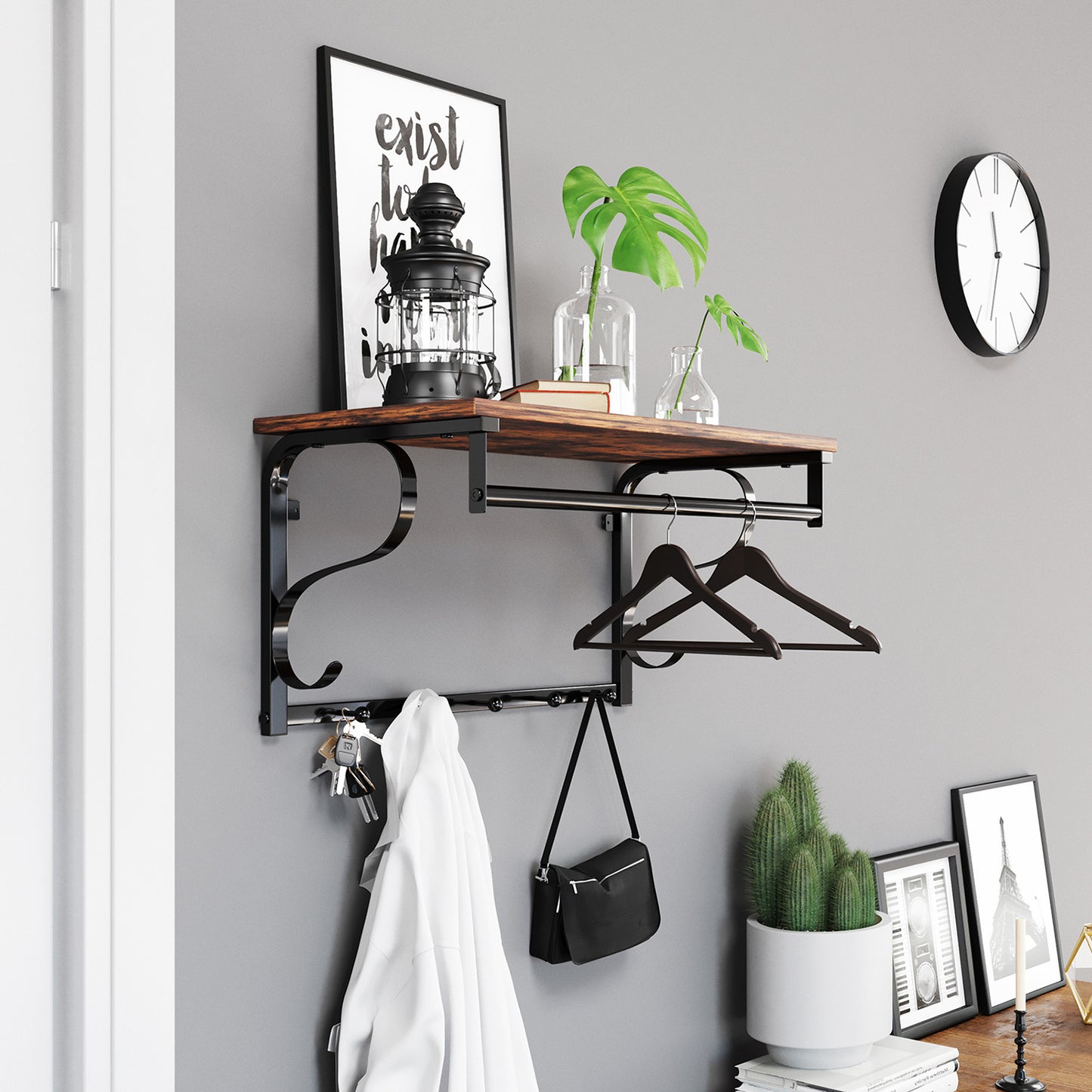 Vintage Floating Coat Shelves - image 4