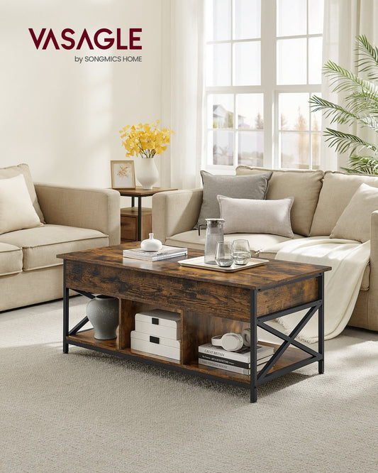 Coffee Table with Open and Hidden Storage - image 2