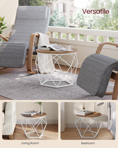 Coffee Tables Set of 2 Side Tables Rustic Brown and Black - image 13
