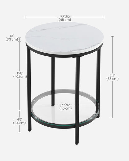 Coffee Table with Particleboard Top and Glass Shelf - image 7