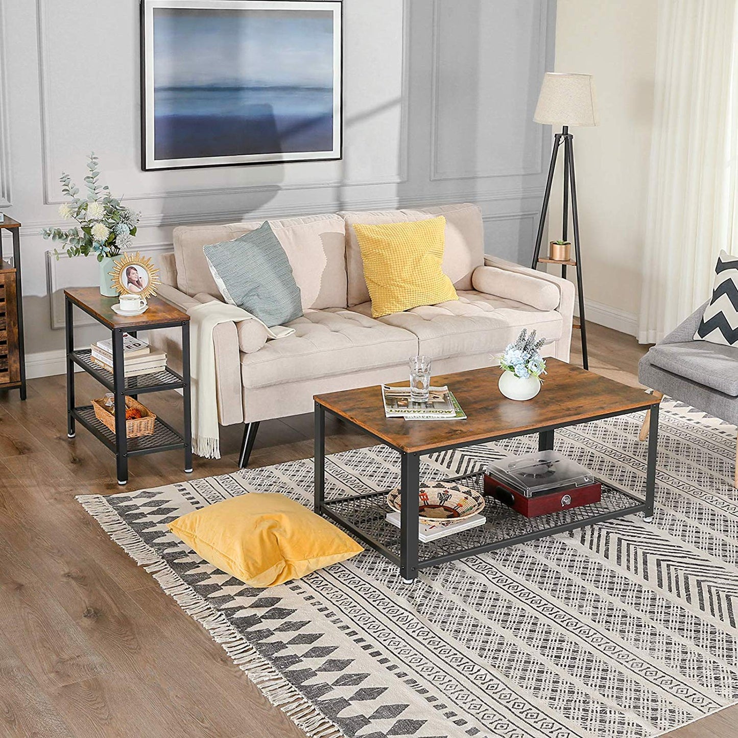 Double Shelves Side Table - image 10