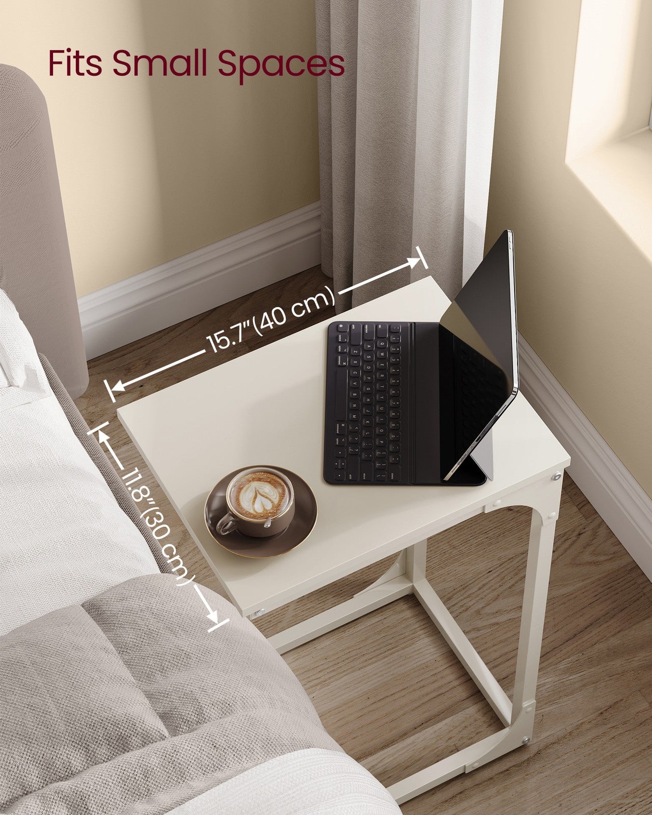 C-Shaped Slim Side Table - image 3