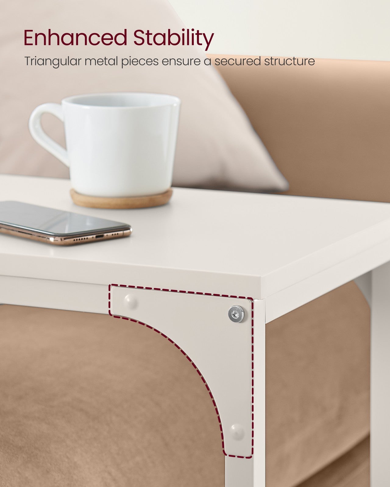 C-Shaped Slim Side Table - image 4