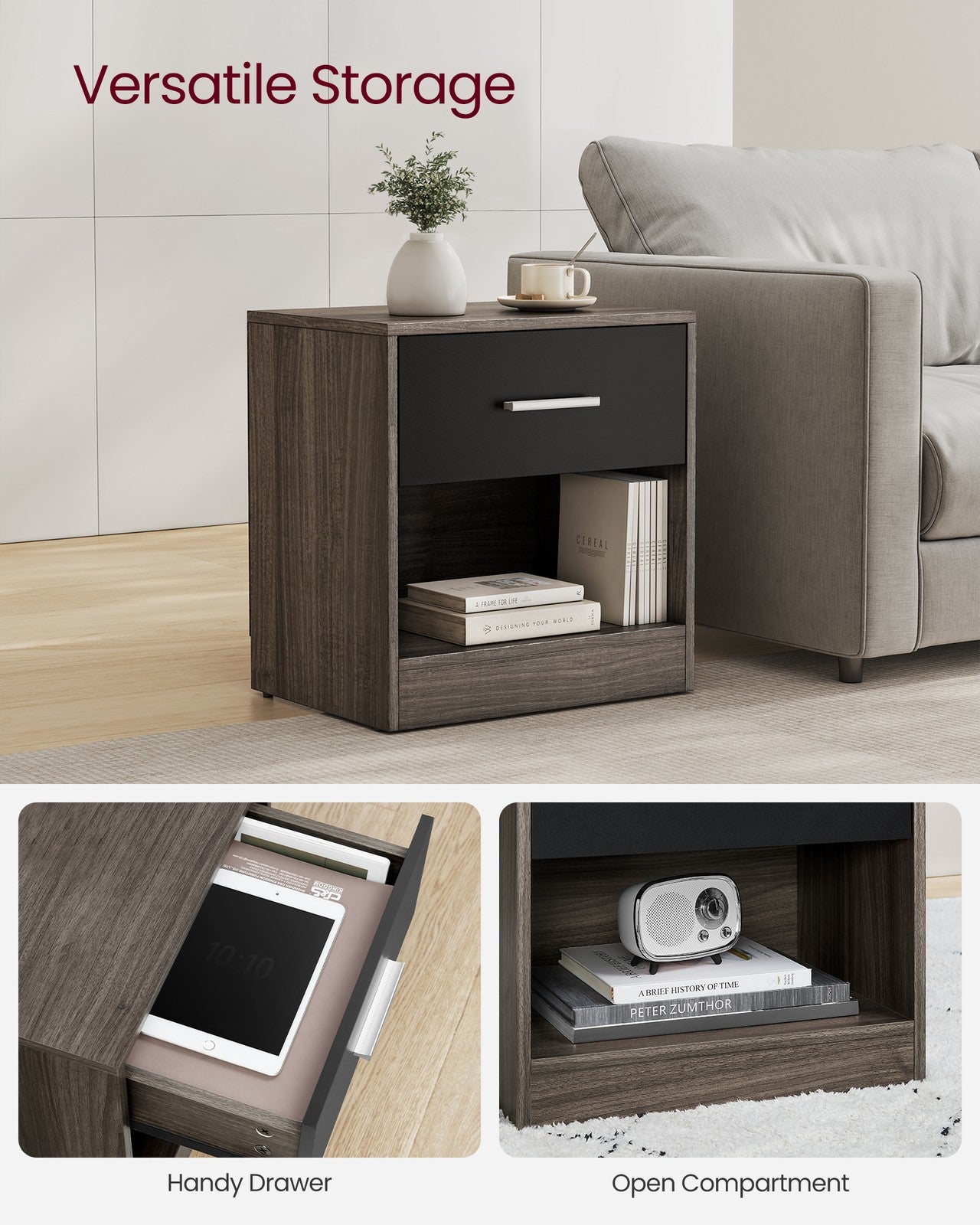 Side Table with Drawer and Handle - image 24