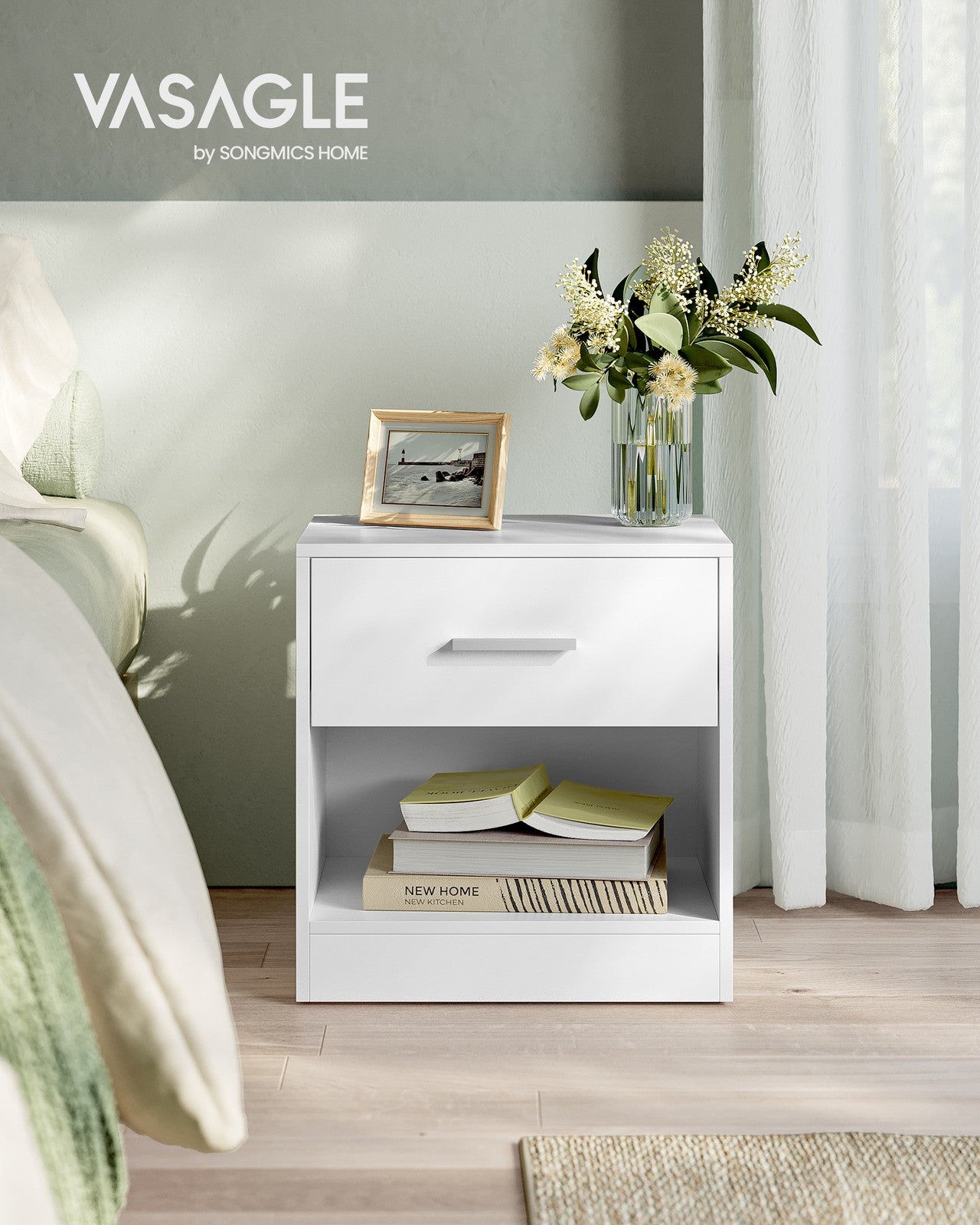 Side Table with Drawer and Handle - image 7