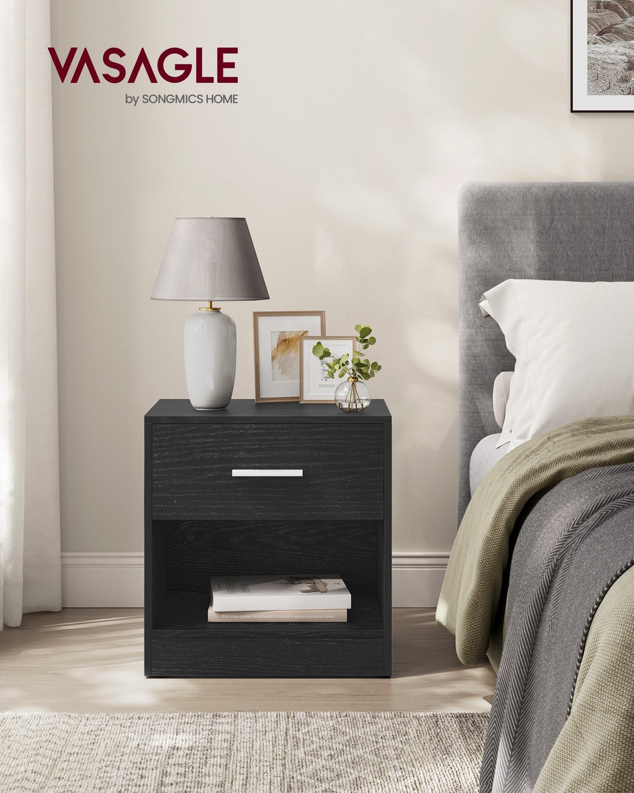Side Table with Drawer and Handle - image 2