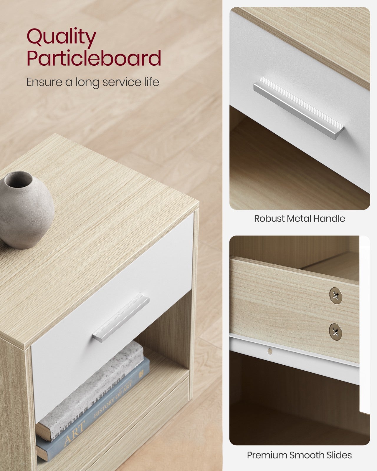 Side Table with Drawer and Handle - image 14