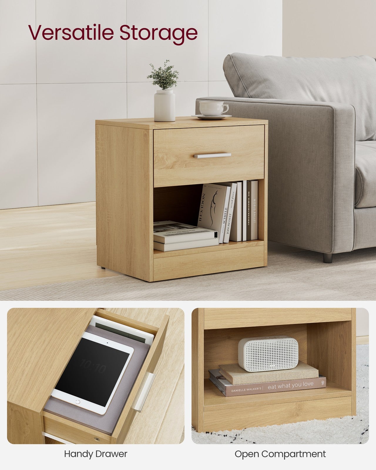 Side Table with Drawer and Handle - image 18