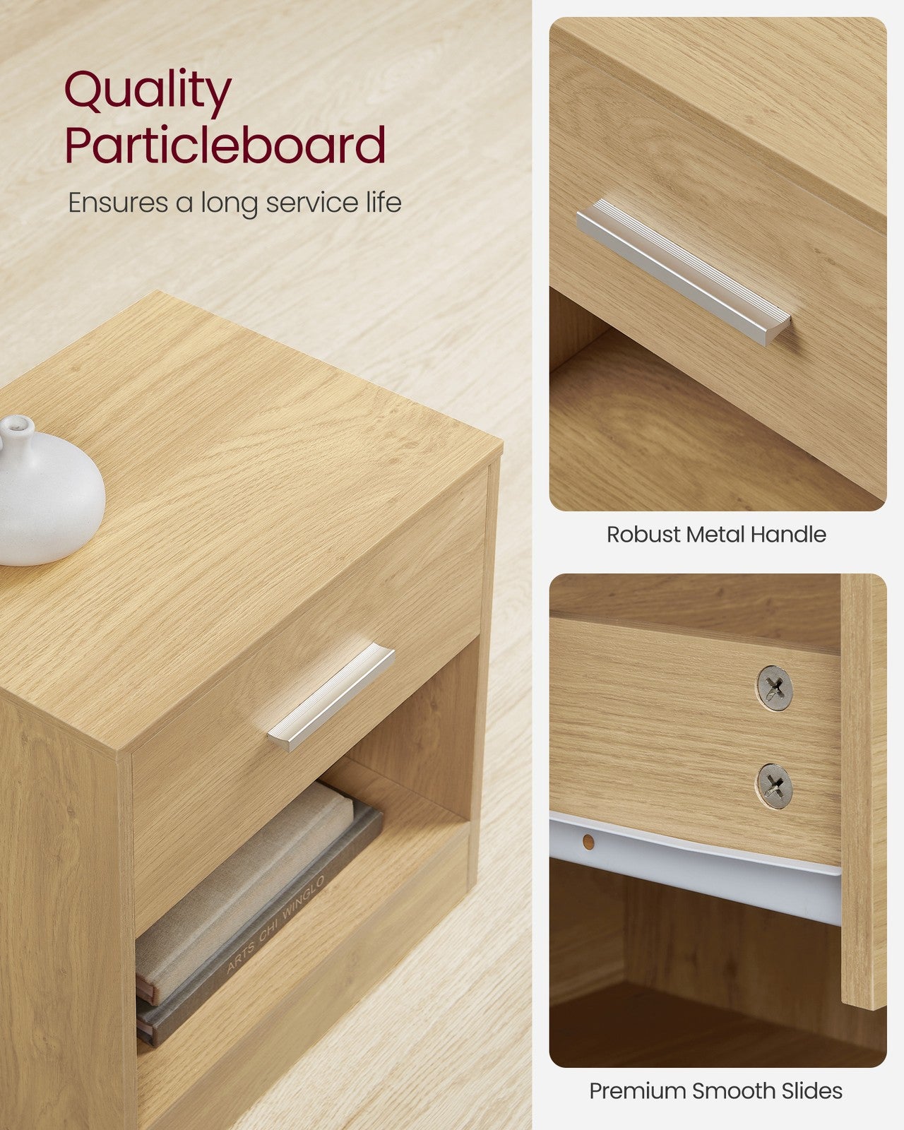 Side Table with Drawer and Handle - image 19