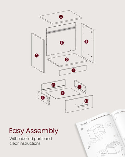 Side Table with Drawer and Handle - image 21