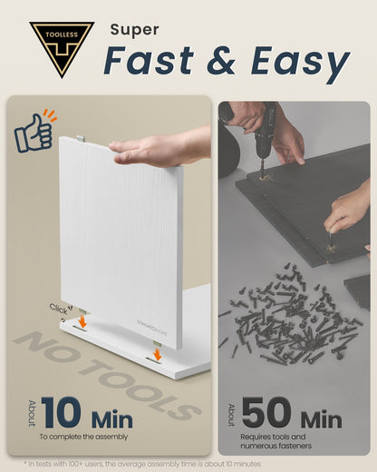 Slim Bedside Table, 2‑Pack Narrow Cabinet with Drawer - image 3