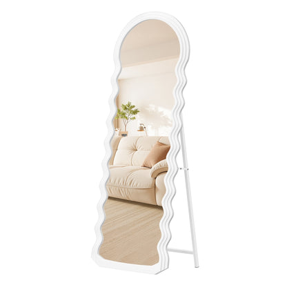 Irregular Wavy Full Length Mirror with Stand - image 1