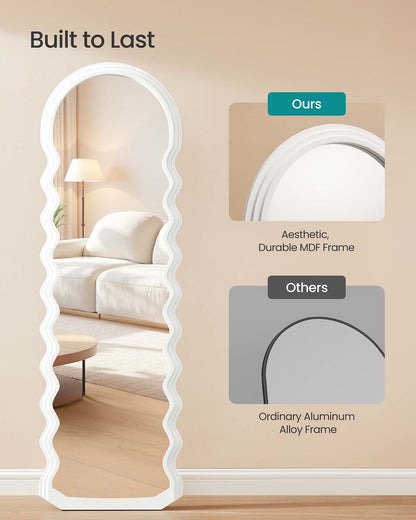 Irregular Wavy Full Length Mirror with Stand - image 3