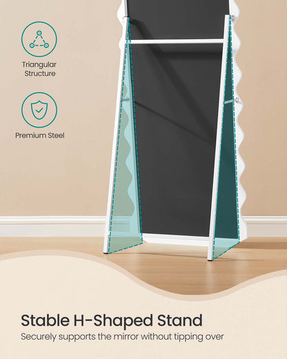 Irregular Wavy Full Length Mirror with Stand - image 4