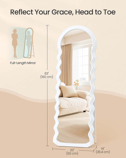 Irregular Wavy Full Length Mirror with Stand - image 5