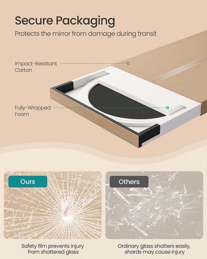 Irregular Wavy Full Length Mirror with Stand - image 6