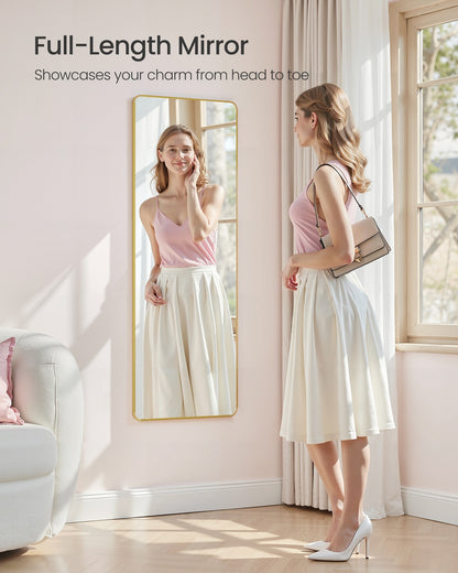 Full Length Hanging Mirror Over the Door or Wall Mounted - image 2