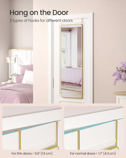 Full Length Hanging Mirror Over the Door or Wall Mounted - image 4