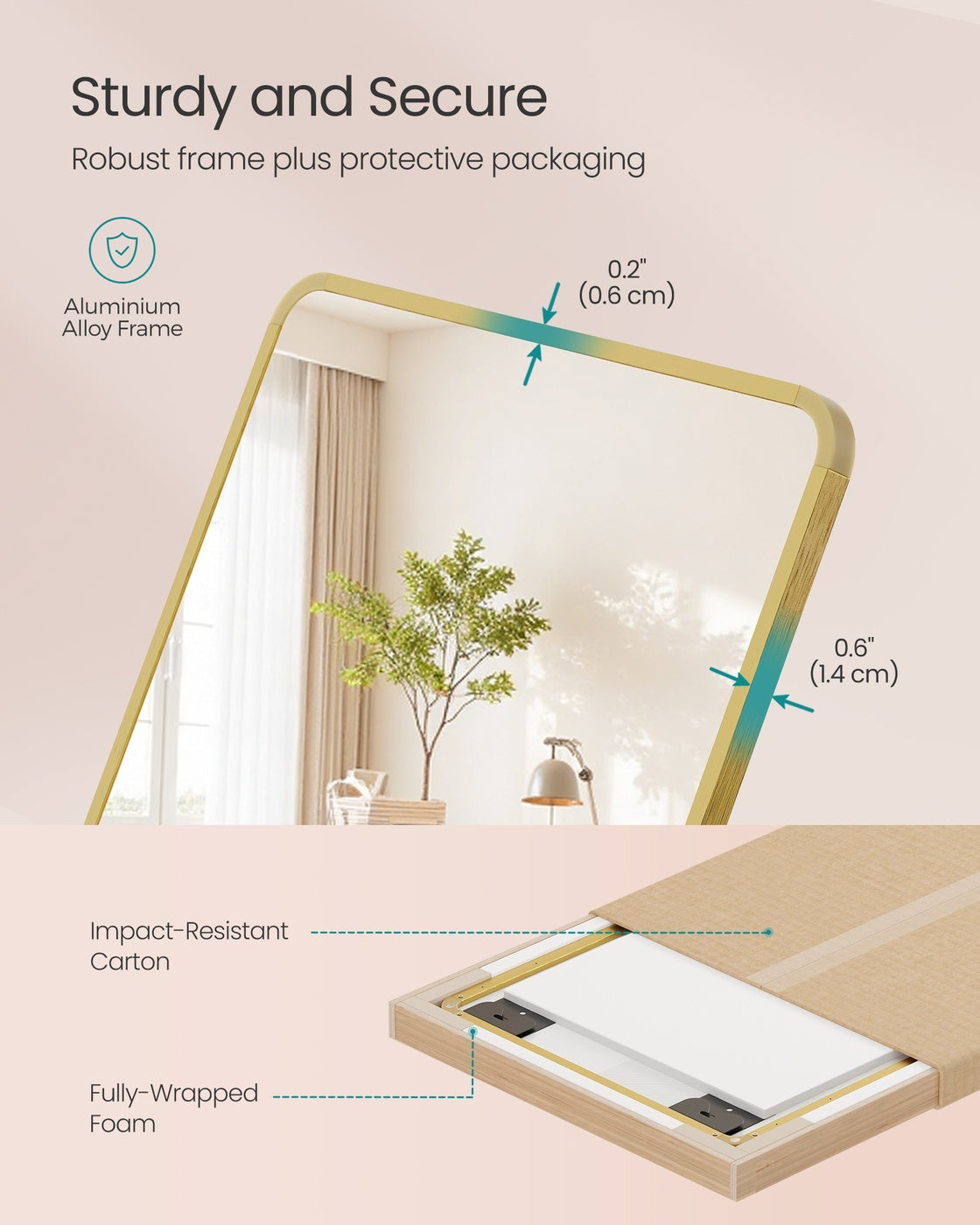 Full Length Hanging Mirror Over the Door or Wall Mounted - image 6