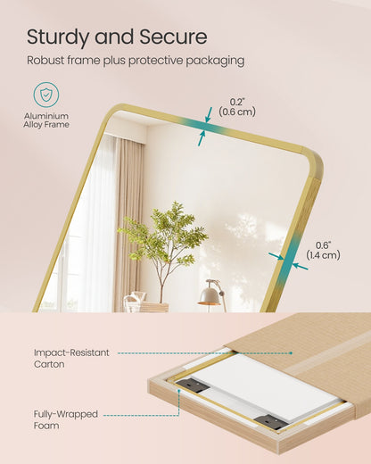 Full Length Hanging Mirror Over the Door or Wall Mounted - image 6