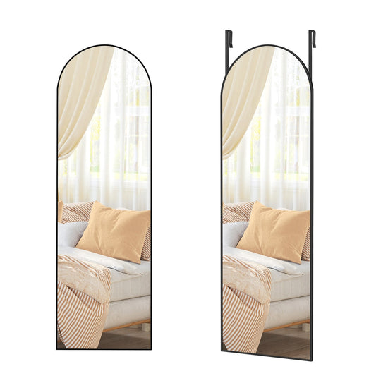 Arched full length mirror for door or wall mounting - image 1