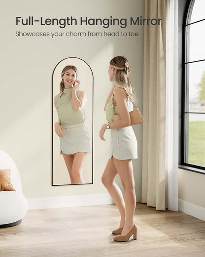 Arched full length mirror for door or wall mounting - image 7