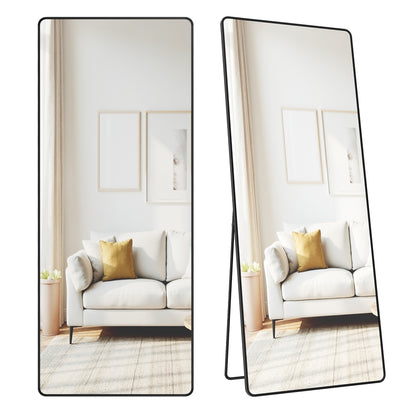 Full Length Mirror 160 x 50 cm Rectangle with Stand Pale Gold - image 23