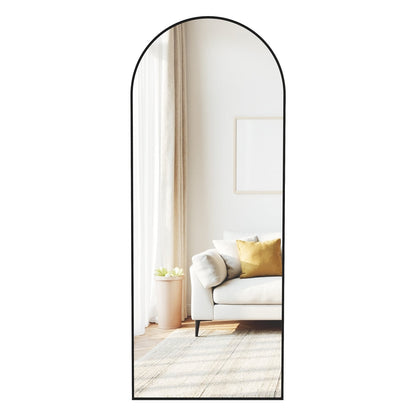 Full Length Mirror 160 x 50 cm Arched with Stand Pale Gold - image 33