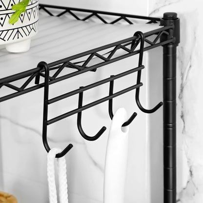 4-Tier Bathroom Shelf Black - image 6