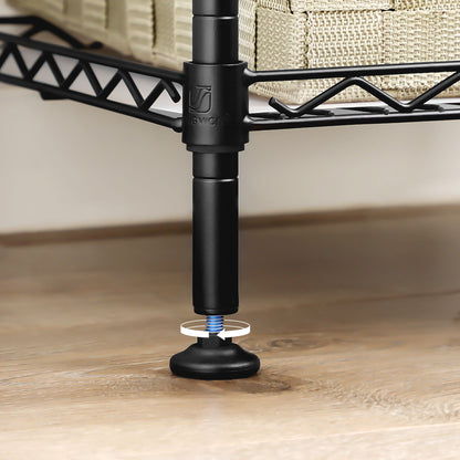 4-Tier Bathroom Shelf Black - image 7