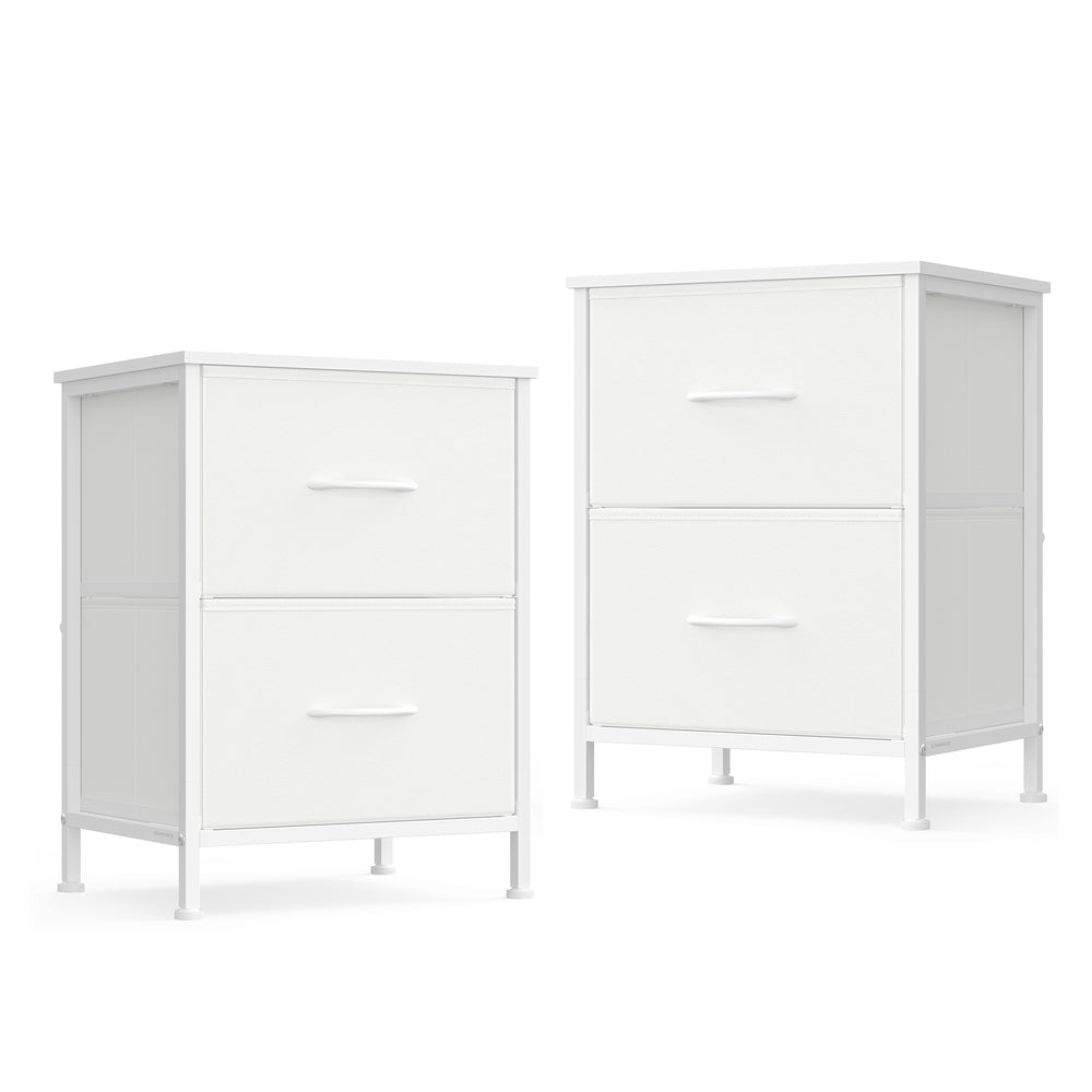 2-drawer bedside table with fabric storage - image 55