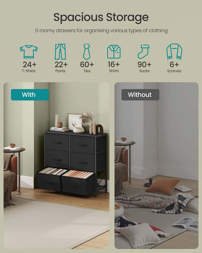 6 drawer chest for versatile fabric storage - image 4